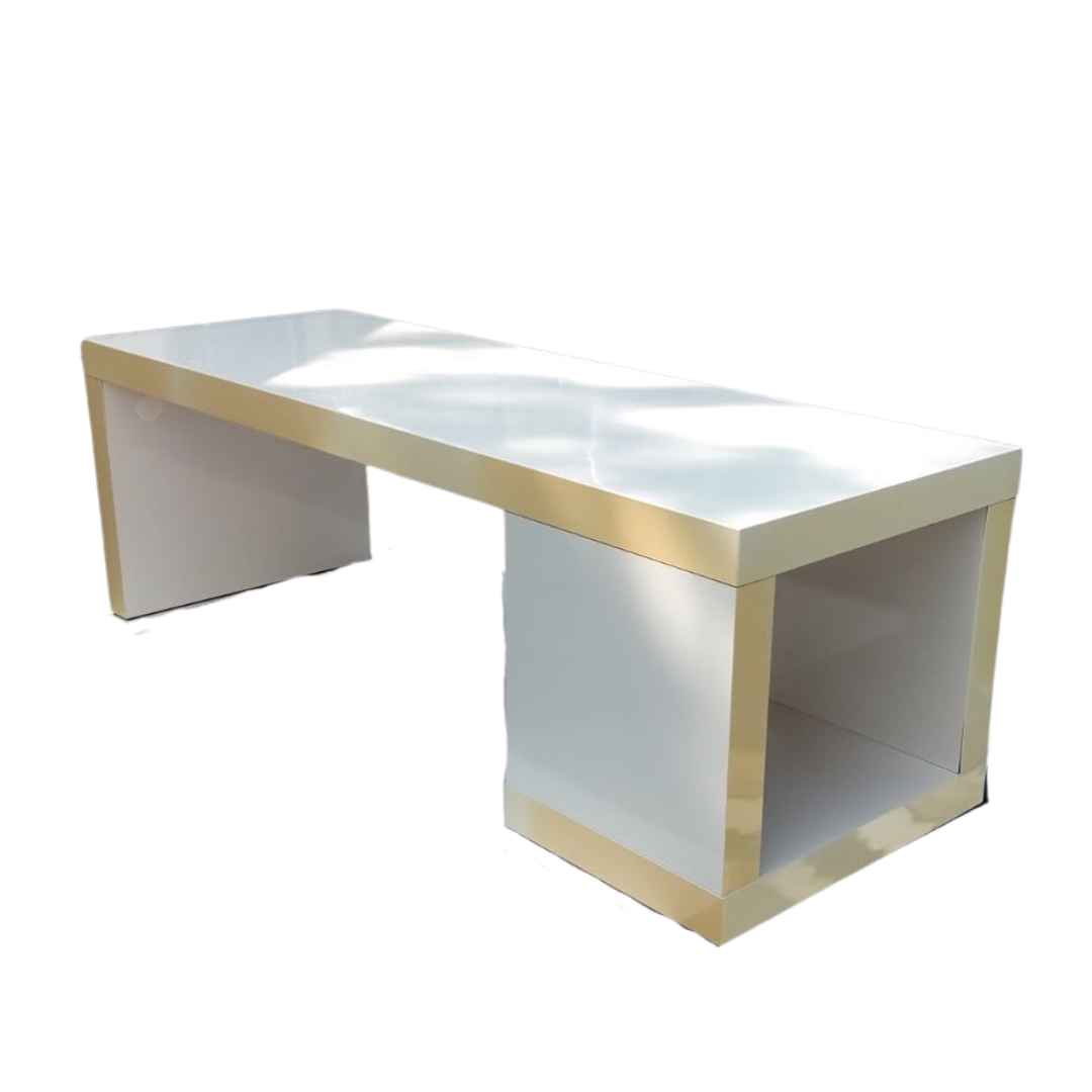 Table basse laqué blanche
