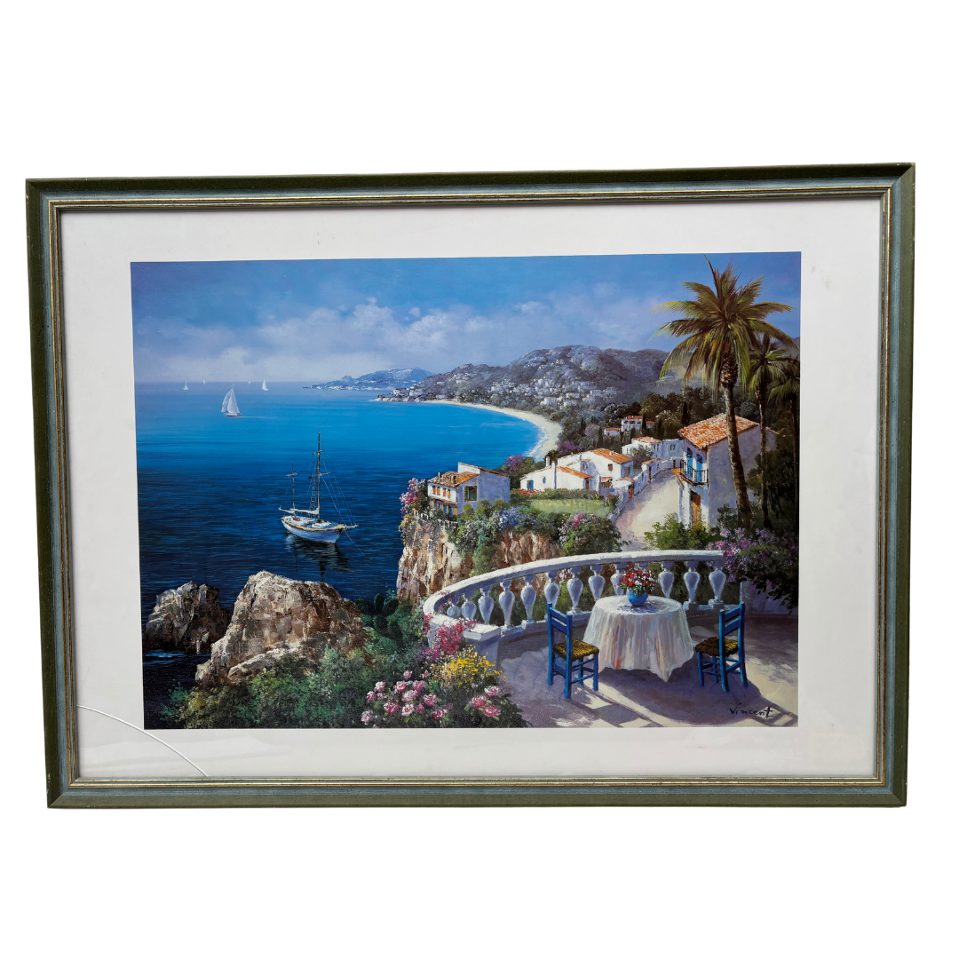Cadre « Balcon vue mer »