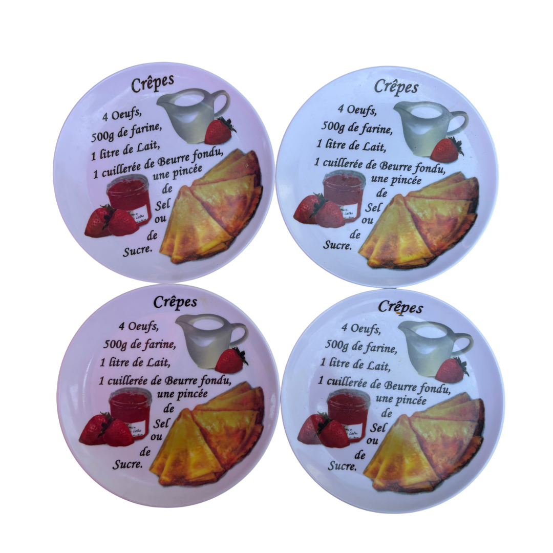 Lot 4 assiettes desserts