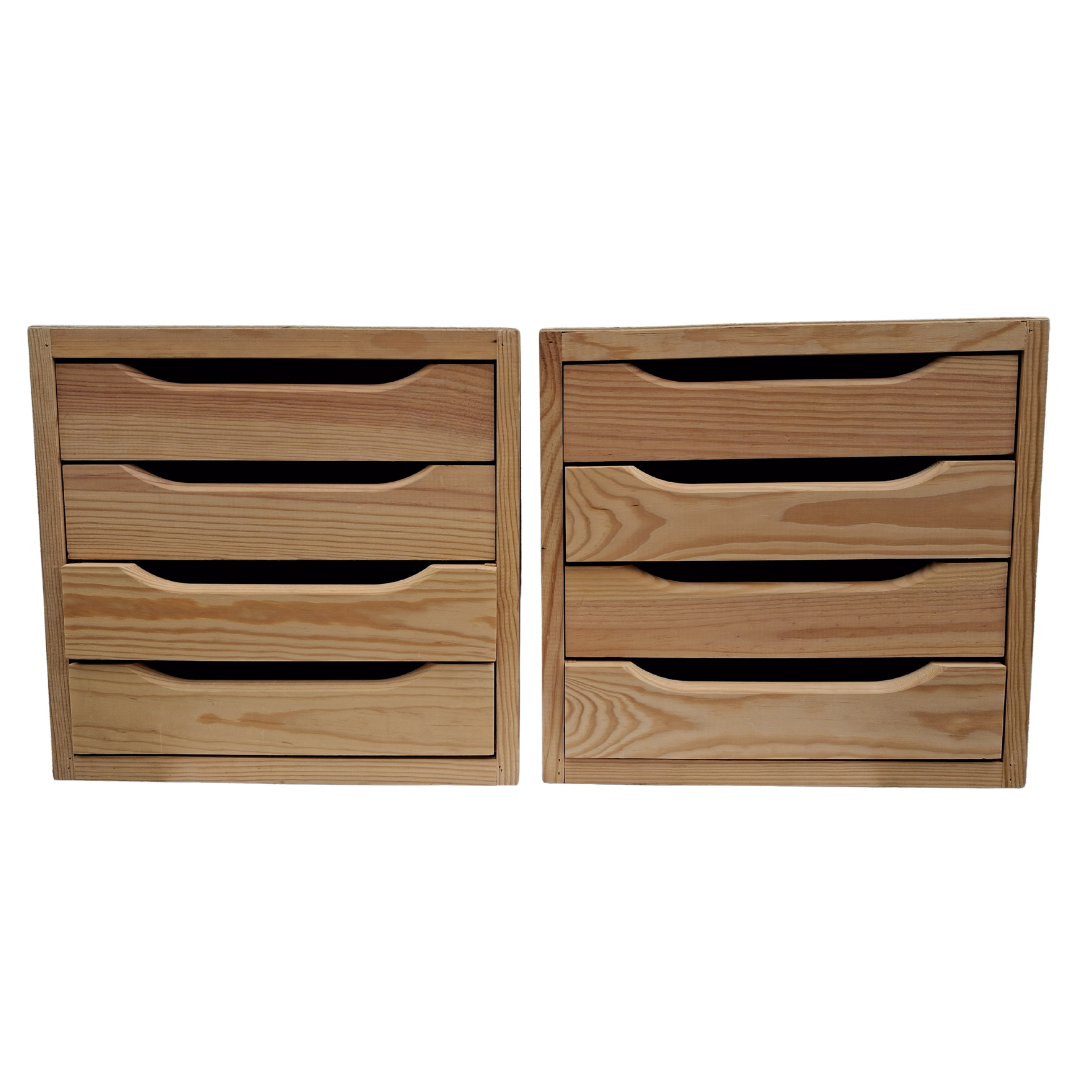 Lot de 2 cubes avec tiroirs pour bureau