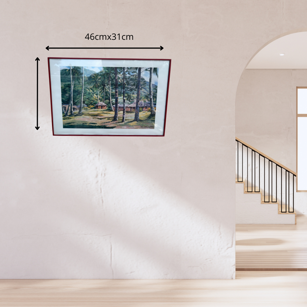 Tableau « Village tropical »