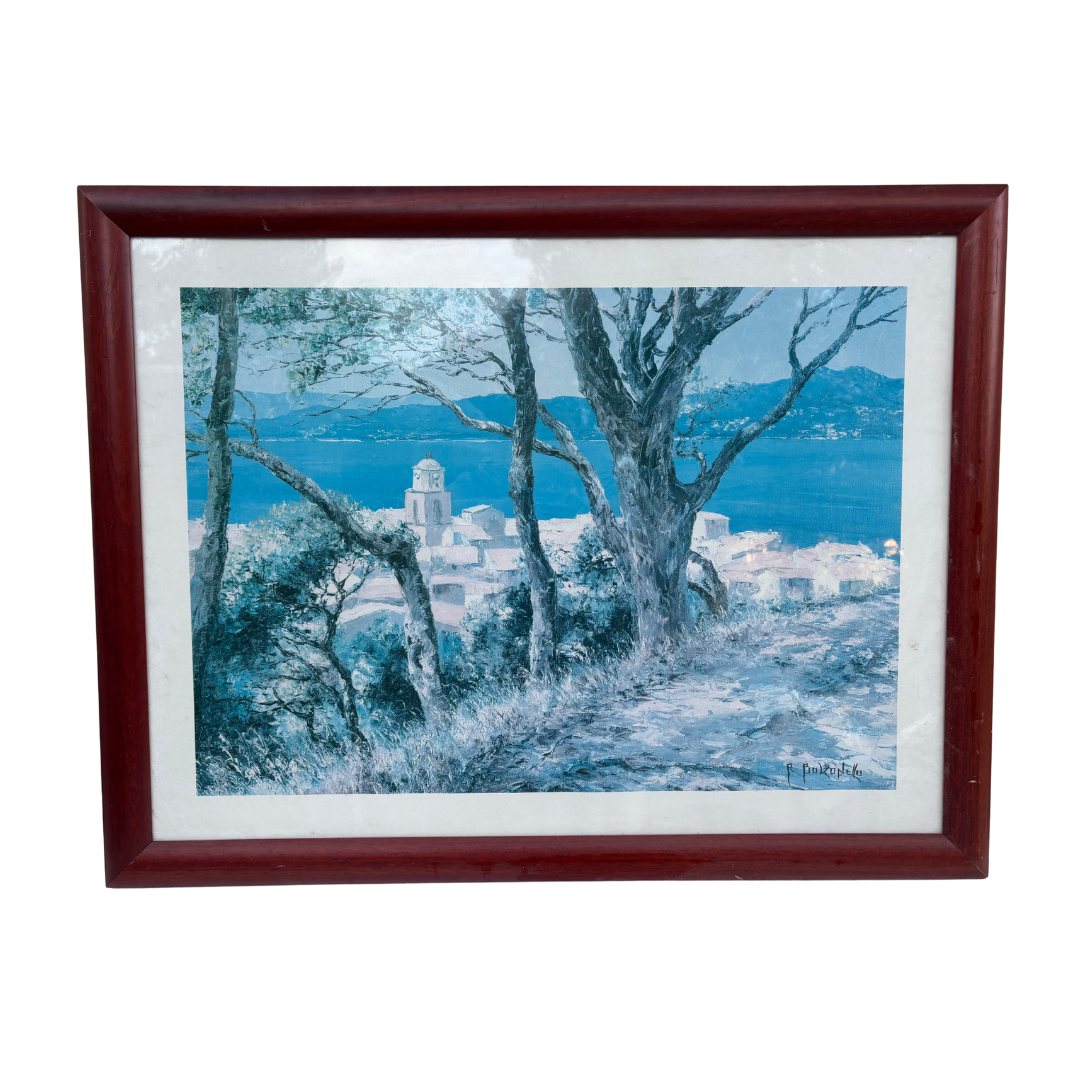 Tableau « Village bord de mer »