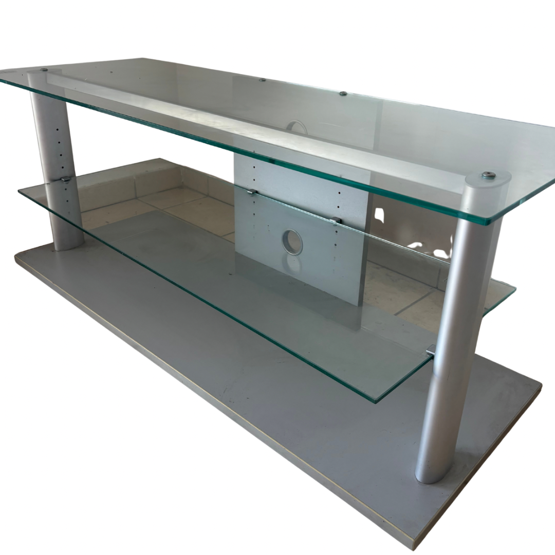 Meuble TV en verre