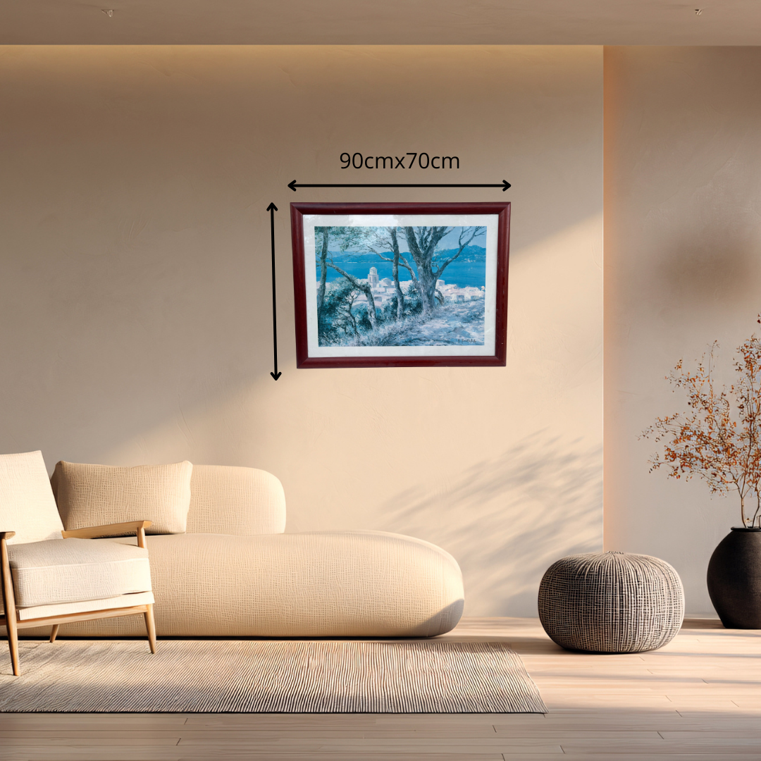 Tableau « Village bord de mer »