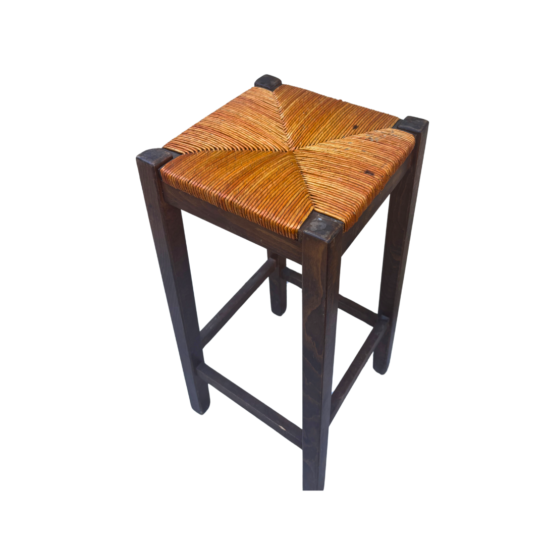 Tabouret de Bar bois et osier