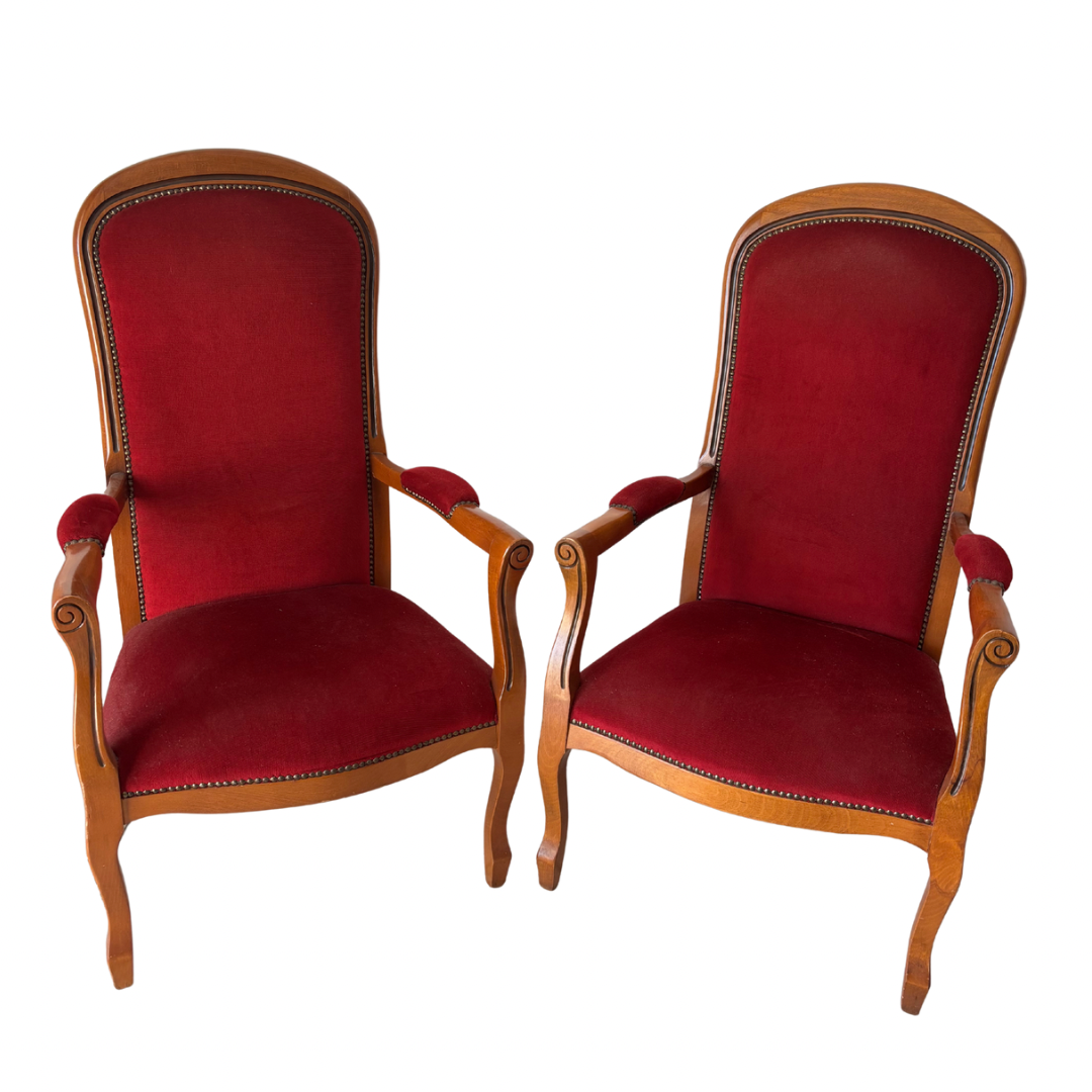 Lot de 2 sièges voltaires