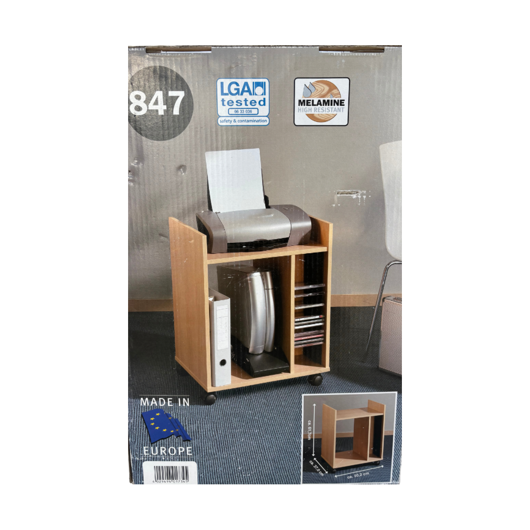Desserte de bureau sur roulettes