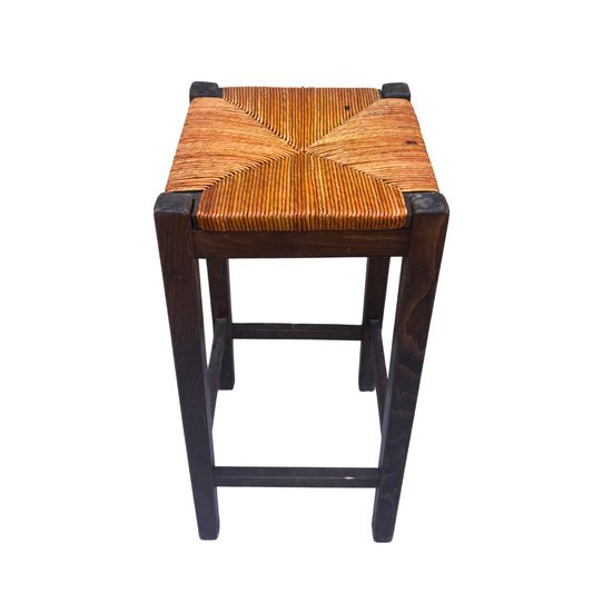 Tabouret de Bar bois et osier