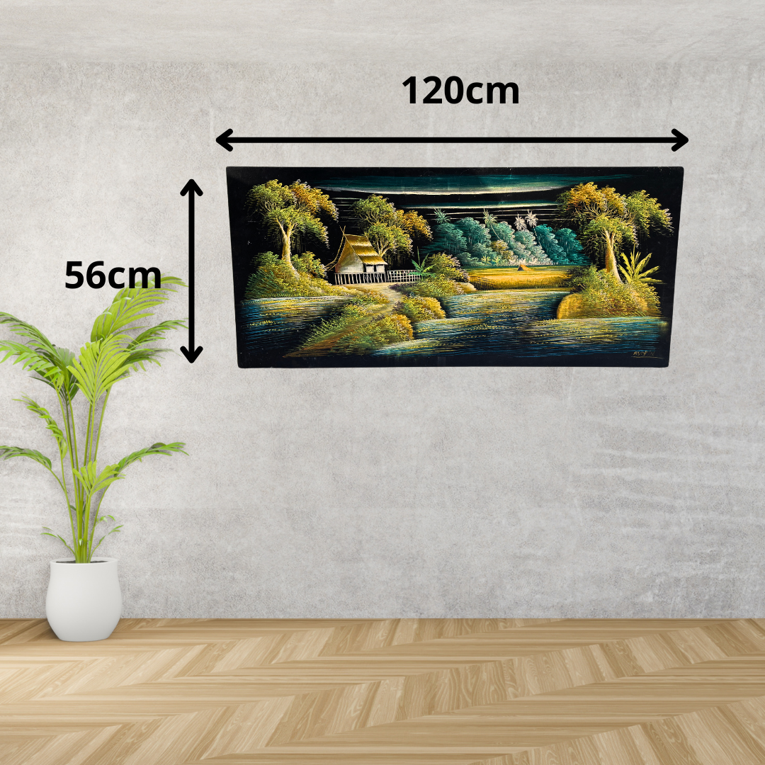Toile en velours « Paysage »