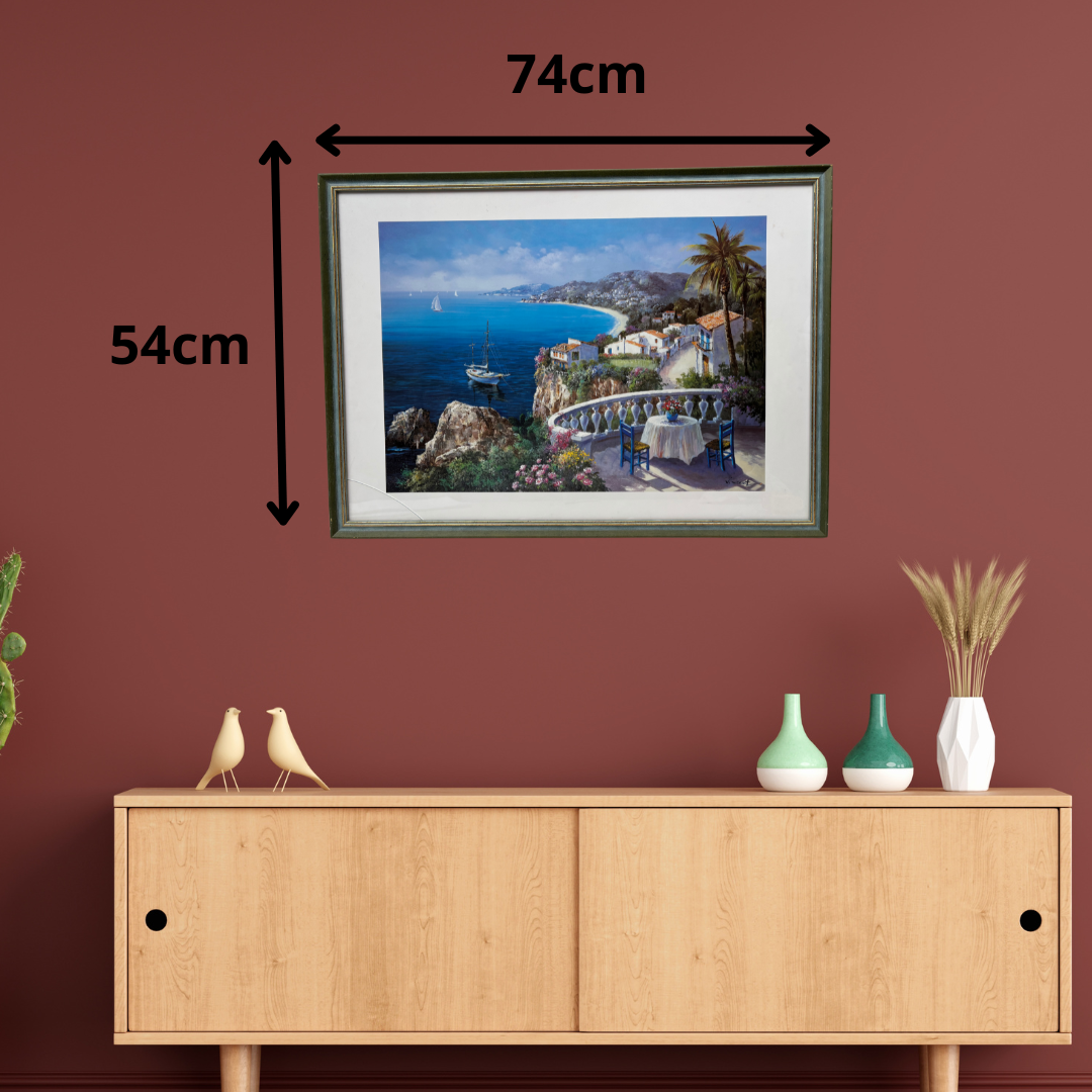 Cadre « Balcon vue mer »