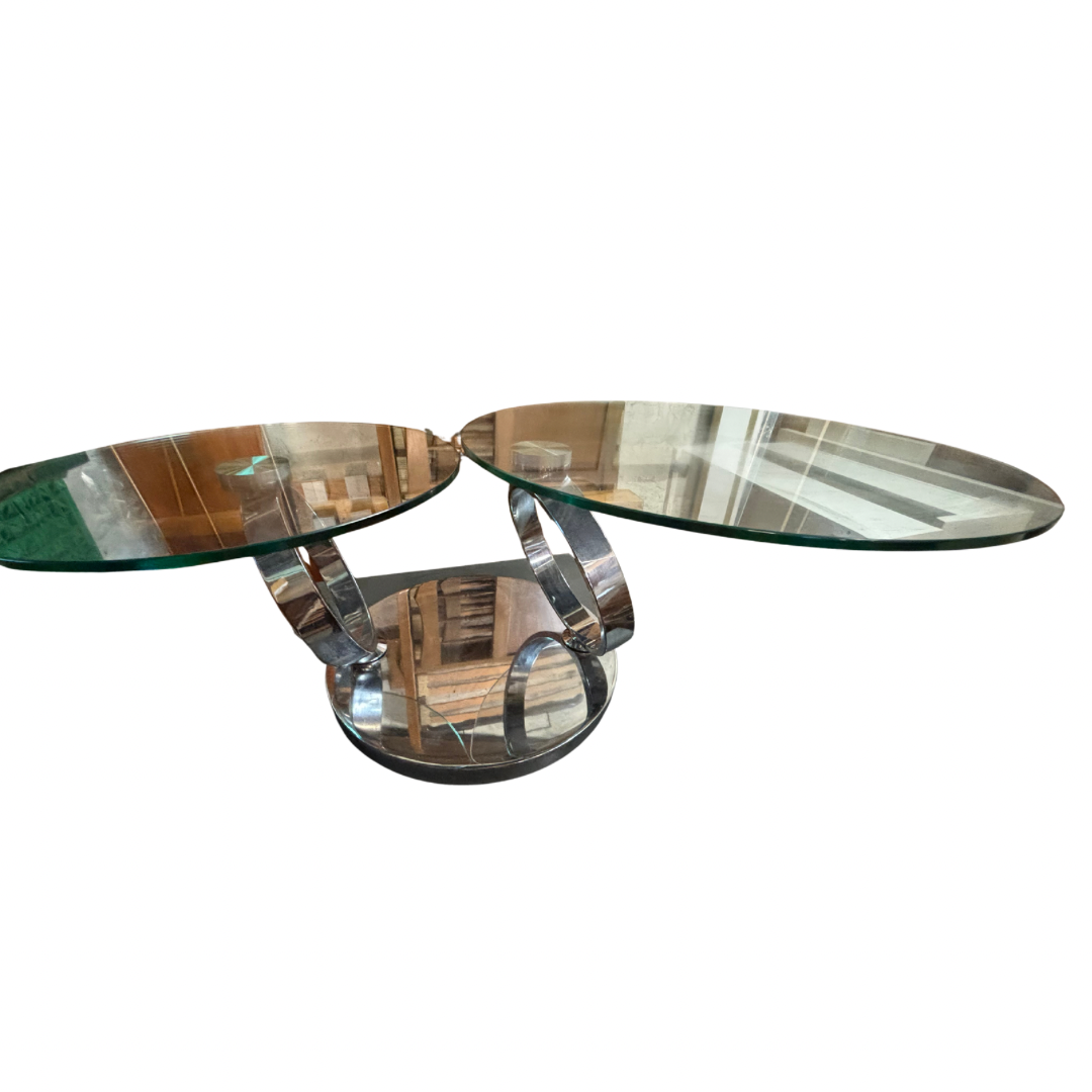 Table basse en verre trampé