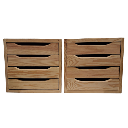Lot de 2 cubes avec tiroirs pour bureau