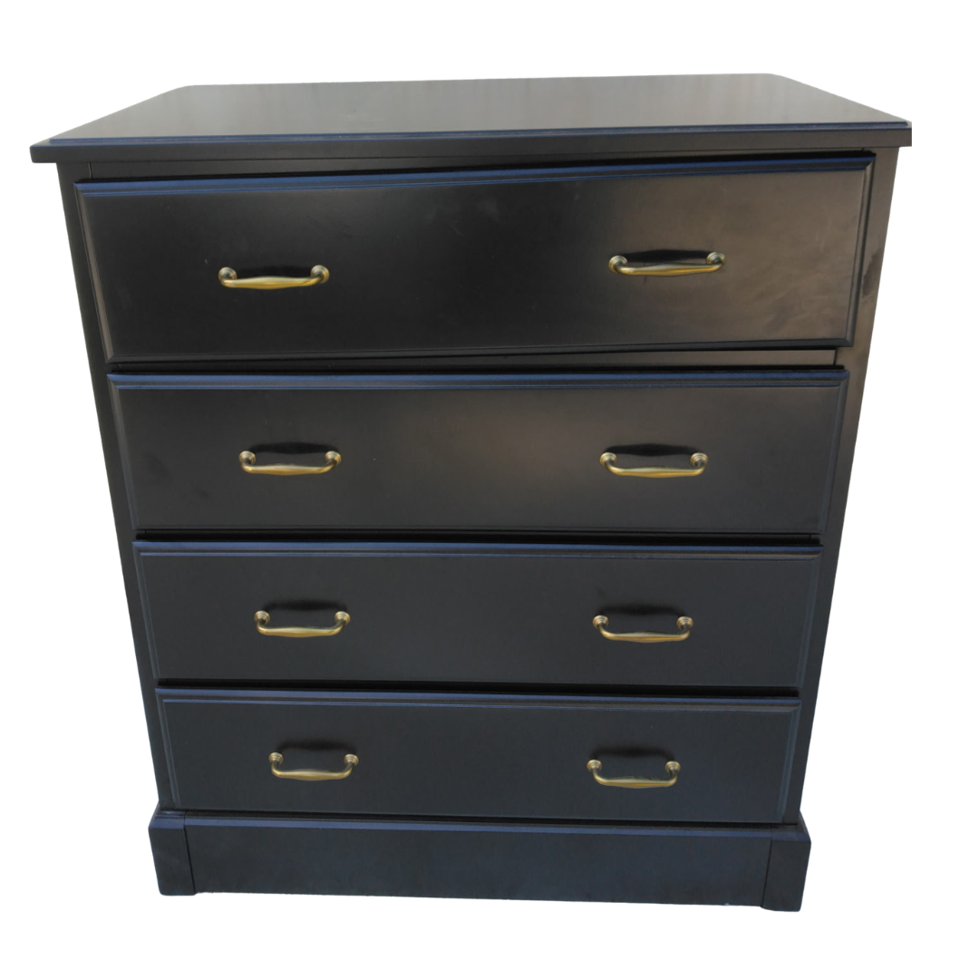 Commode 4 tiroirs noire