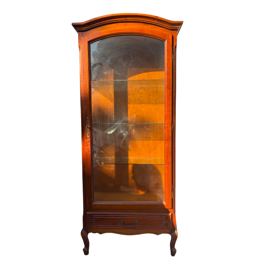 Vitrine en bois et verre