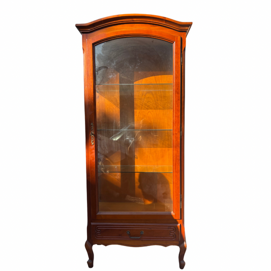 Vitrine en bois et verre