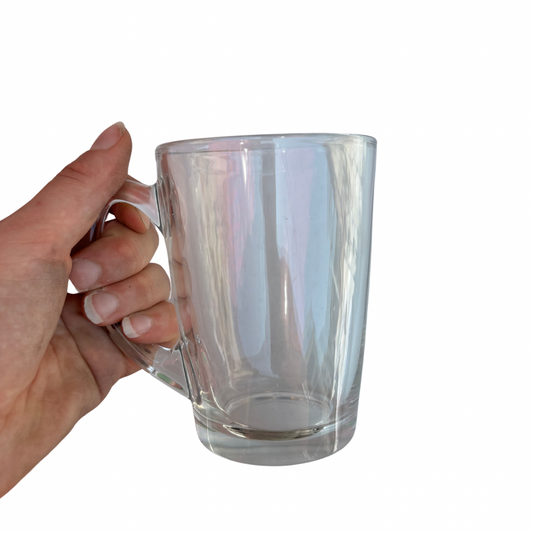 Lot 6 Tasses en verres transparentes