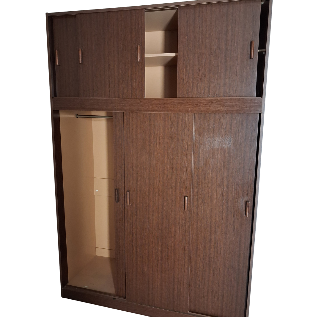 Armoire portes coulissantes marron