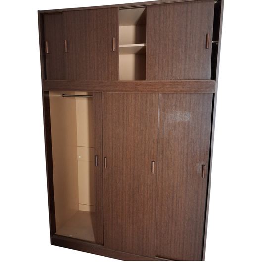 Armoire portes coulissantes marron
