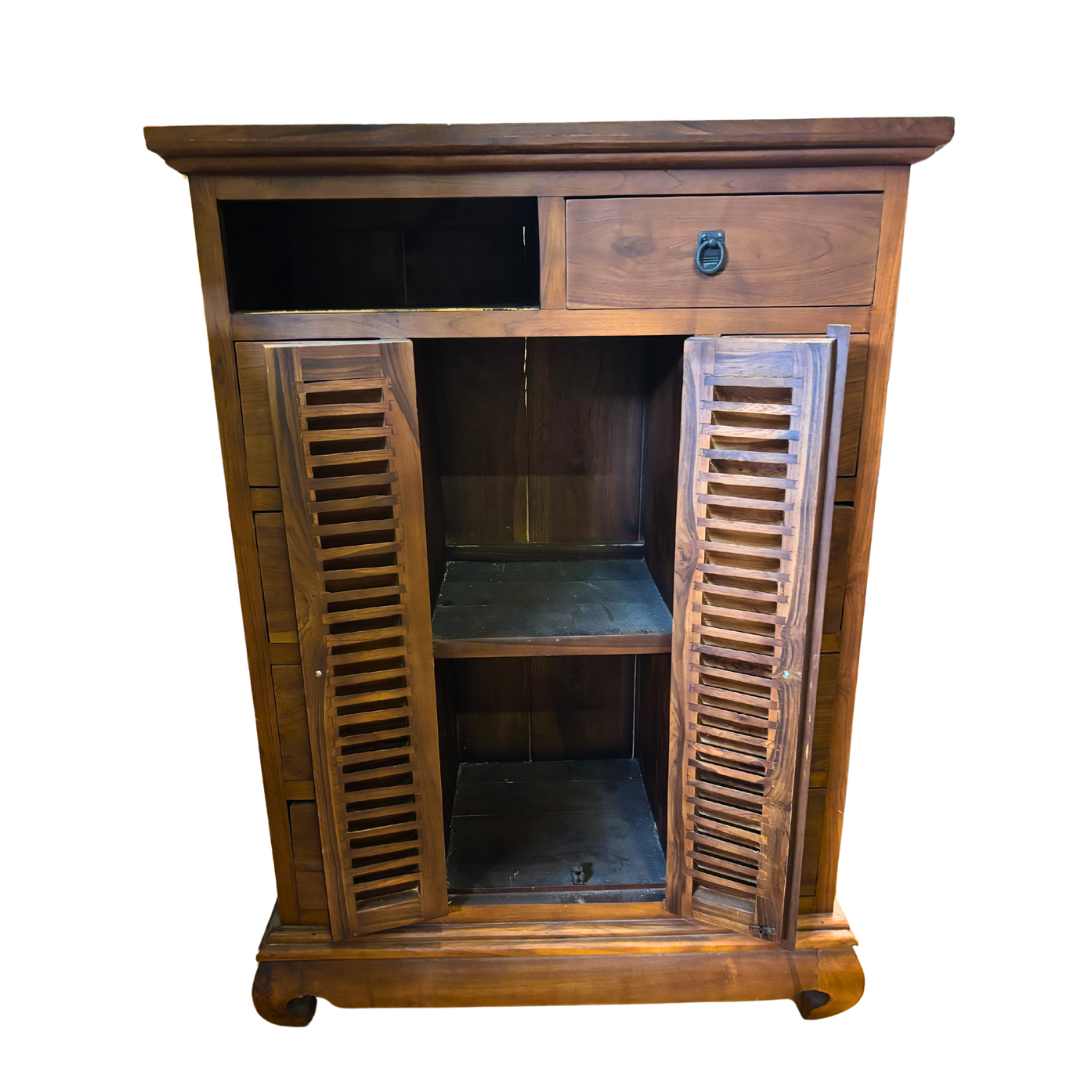 Meuble d’appoint bois exotiques