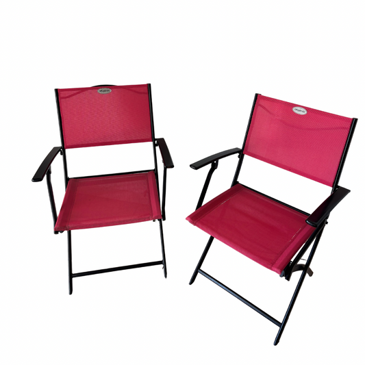 Chaise pliantes rouges