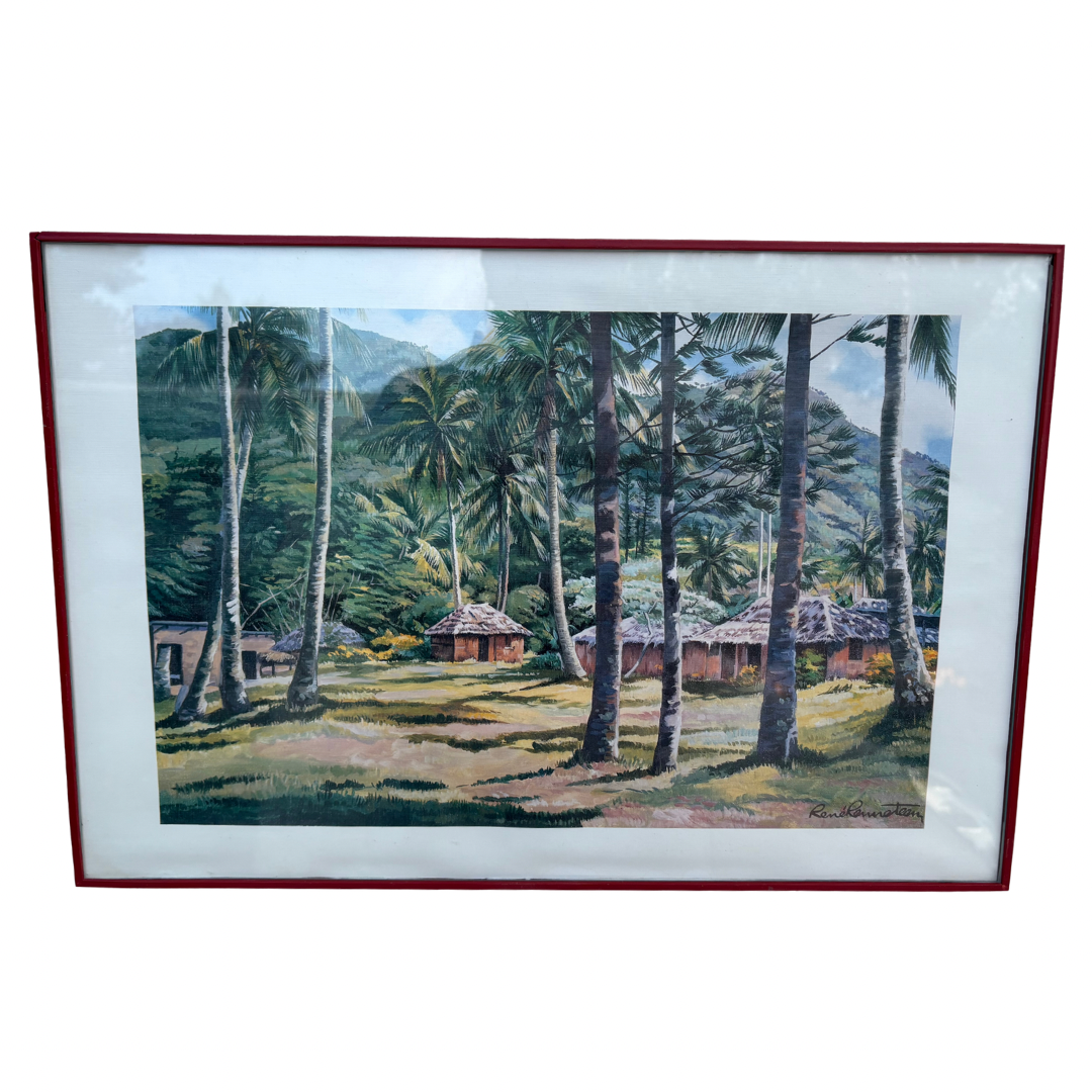 Tableau « Village tropical »