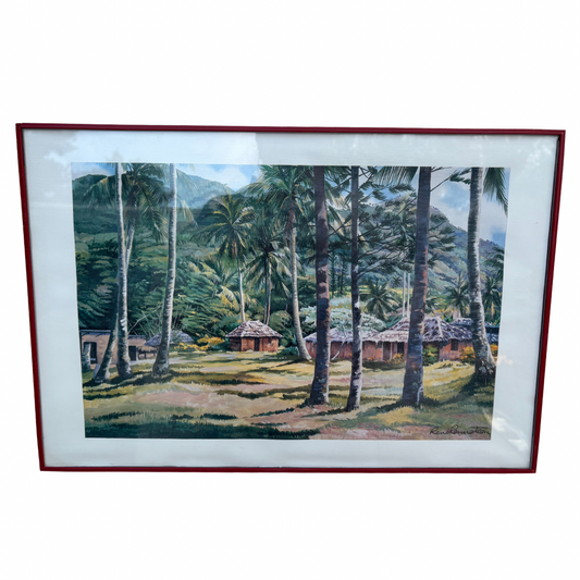 Tableau « Village tropical »