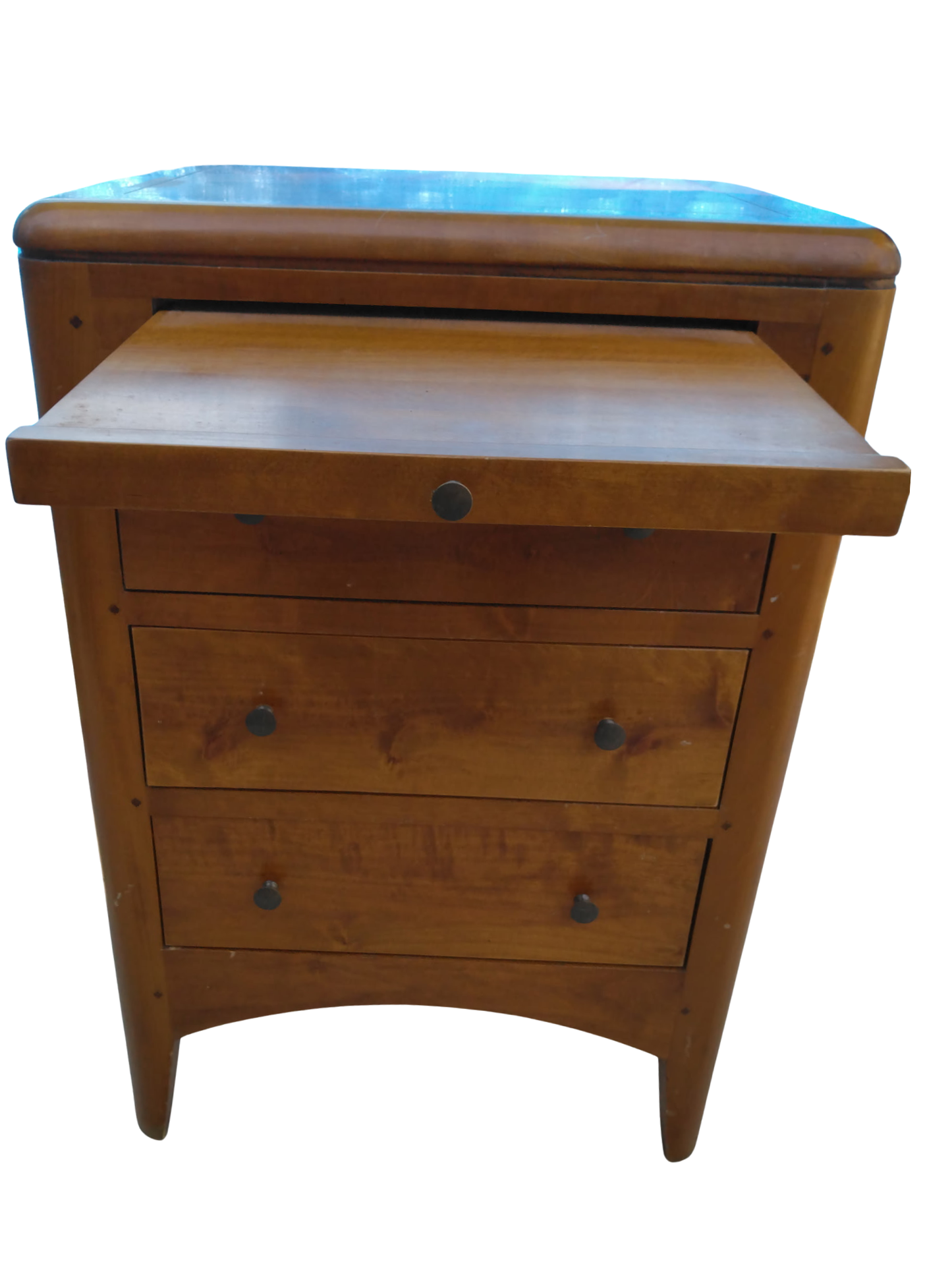 Commode 3 tiroirs bois clair