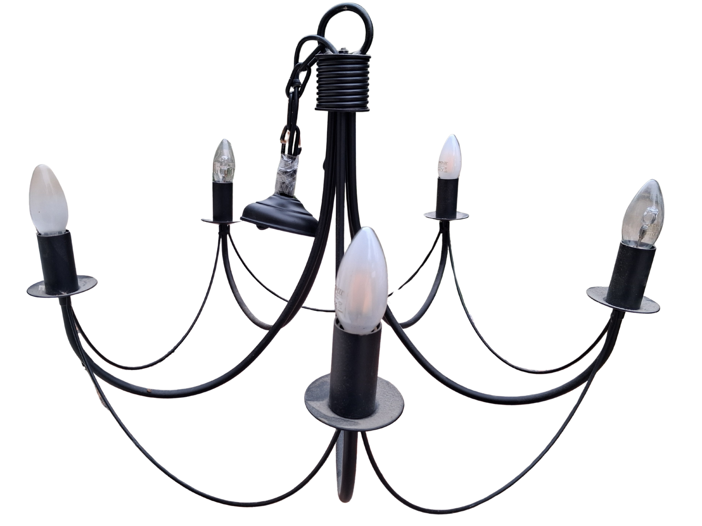 Lustre moderne métal noir