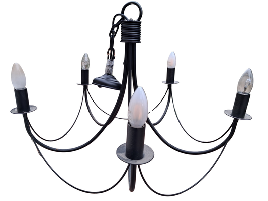 Lustre moderne métal noir