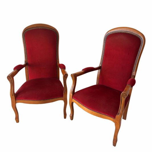 Lot de 2 sièges voltaires